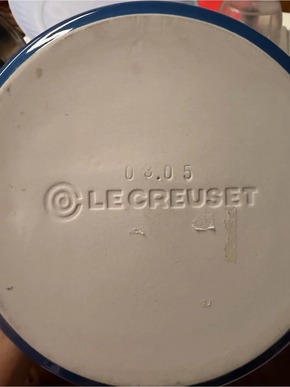 Le Creuset Cobalt Blue Stoneware Utensil Holder